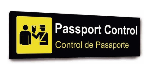 Cartel De Aeropuerto Pasaportes - Muchos Diseños Para Colgar