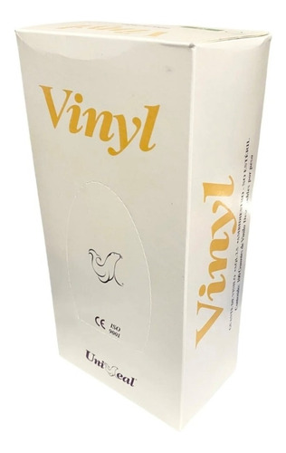 Guante De Vinil Uniseal Vinyl Sin Polvo Transparente M