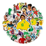 Estrellas Del Futbol - Set De 50 Stickers / Calcomanías