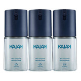 Combo X3 Deo Corporal Kaiak Masculino Natura - Lvdm 