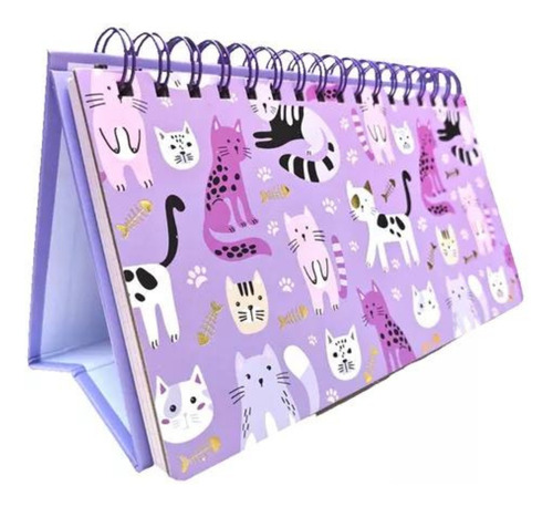 Planner Planificador Diario Y Semanal Diseño Gatitos