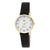 Reloj Q&q Mujer Cuero  Q945j104y Original