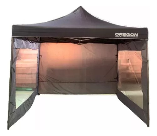 Carpa Gazebo Playa Hierro Plegable 3x3 Con Paredes 