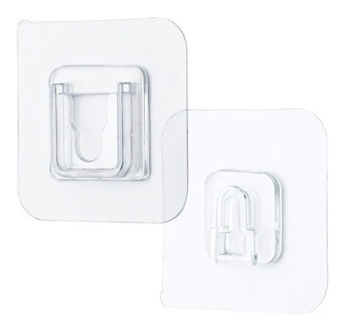 Pack 10 Ganchos De Pared Adhesivos De Doble Cara (20 Piezas)