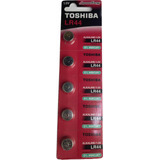 Paquete 5 Baterias Lr44 Alcalina Toshiba 1.5v