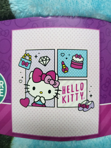 Cobertor Ligero Frazada Hello Kitty Extra Suave Matrimonial