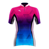 Camisa Ciclismo Lvsports Degradê Feminina Personalizada