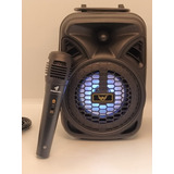 Caixa De Som Karaoke Bluetooth - 2 Microfones