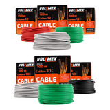 3 Cajas Calibre 10 Y 3 Cajas Calibre 12 De Cable Eléctrico