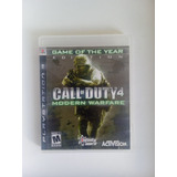 Call Of Duty 4 Moderm Warfare Game Of The Year Ps3