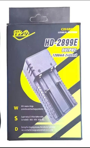 Cargador Doble Bateria Recargable 26650 / 18650 220v