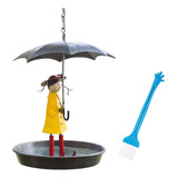 K Bird Feeder, Novedosa Cadena Metálica Para Colgar, Niña Y