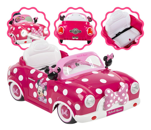 Carro Infantil Bateria Veículo Elétrico Minnie Mouse Disney