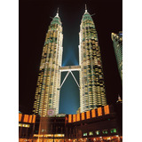 Rompecabezas Twin Towers, Malaysia Brilla En La Obscuridad 5