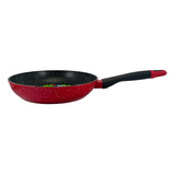 Sarten Foode De Ceramica De 24 Cm Color Rojo