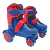 Patins 4 Rodas Infantil Retro Azul Menino Roller Skate 27/30