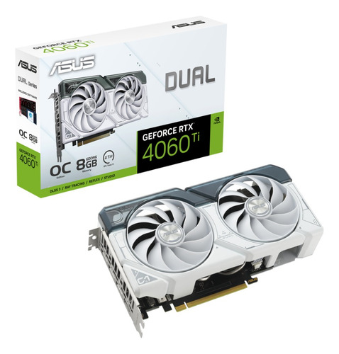 Tarjeta De Video Asus Dual Geforce Rtx 4060 Ti White 8gb Oc