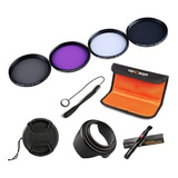 Kit Filtros Uv Cpl Fld Nd4 Canon Rebel T5i T3i 67mm / 18-135