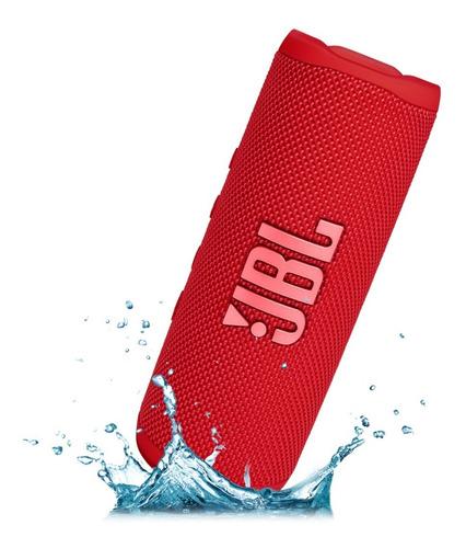 Parlante Jbl Flip 6 Portátil Con Bluetooth Rojo Agua Polvo 