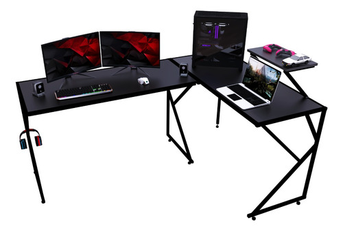 Mesa Escritorio Gamer En L Cts Kls Amplio 171x119cm Pc 