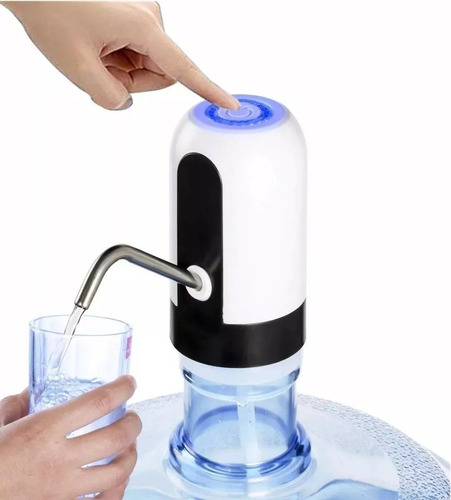 Dispensador De Agua Automático Recargable Por Usb Color Blanco