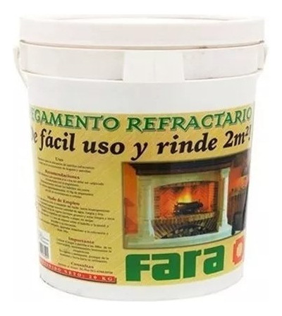 Pegamento Para Ladrillo Refractario Balde X 20 Kg - Fara