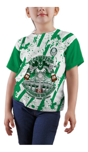 Camisa Palmeira.s Torcida Time Blusa Camiseta Infantil Mod 2