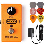 Mxr M101 Fase 90 Pedal De Efectos Paquete Con Ac / Dc Adapta