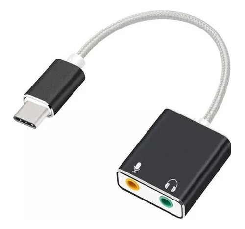 7.1 Channel Usb Type C Audio Adapter Y Micrófono 3.5mm