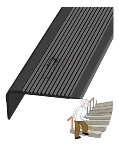 Hule Antiderrapante Protector De Escalera Nariz Escalon 5mts