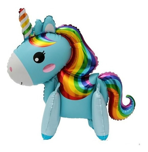 Globo Unicornio Metalizado 4d