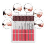 Esfoliantes E Arquivos Eletrônicos Para Manicure E Pedicure  Genérica6 Brocas + 6 Lixas Para Lixa Elétrica De Unhas Gel X 6 