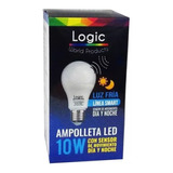 Ampolleta Logic 10w, Con Sensor De Movimiento Nocturno