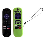 Control Compatible Con Pantalla Hitachi Roku Tv Mas Funda