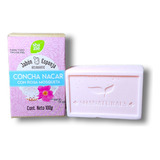 Jabón Esponja Vegano Concha Nacar Y Rosa Mosqueta 100gr