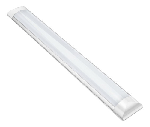 Luminária Tubular Led Slim Batten Sobrepor 36w 120cm 6500k Cor Branco Frio Bivolt 110v 220v