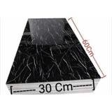 Lamina Adhesiva Efecto Marmol 30x60 Negro Pack De 10