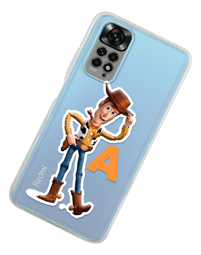 Funda Para Xiaomi Woody Letra Inicial Personalizado