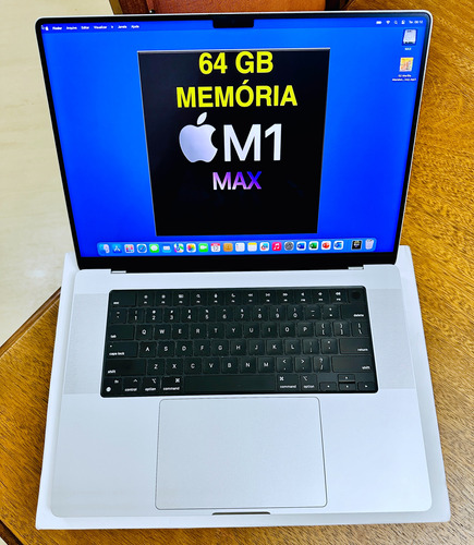 Macbook Pro M1 Max. Mem. 64 Gb. Ssd 1 Tb. Tela 16.2