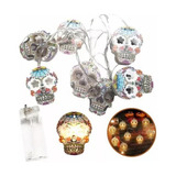 Serie De Luces Led Calavera Para Halloween 