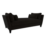 Sillon Futon 3 Cuerpos Chenille Premium Color Negro