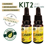 Óleo De Copaíba Da Amazônia 100% Puro / Kit 2 Unid De 20 Ml