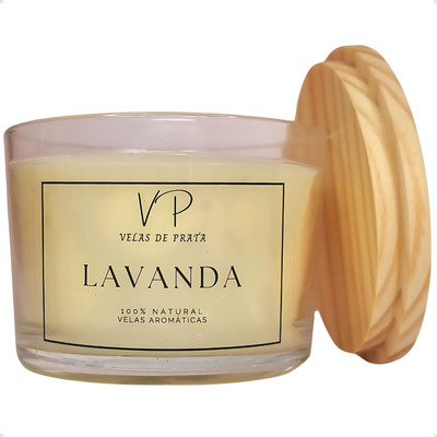 Vela Aromática Perfumada Presente Decorativa Fragrância Lavanda 100g
