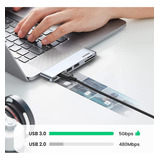 Ugreen Hub Adaptador Usb-c 6 Em 2 Para Macbook Air E Pro