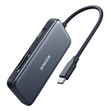 Anker Hub Usb C, Adaptador 5 En 1 Usb C, Con 4k Usb C A Hdmi