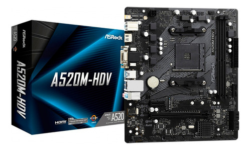 Tarjeta Madre Asrock A520m-hdv Socket Am4