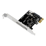 Placa Pci Express Pcie Para Usb3 -e Front -c 19p Expansão