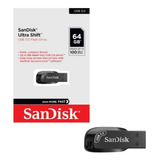 Pen Drive 64gb Cruzer Blade Ultra Shift Usb 3.0 Sandisk