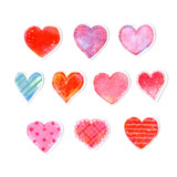 Genial Set De 70 Stickers Corazon Heart Super Kawaii Pettit