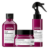 Kit Loreal Curl Expression Shampoo, Máscara E Leave-in